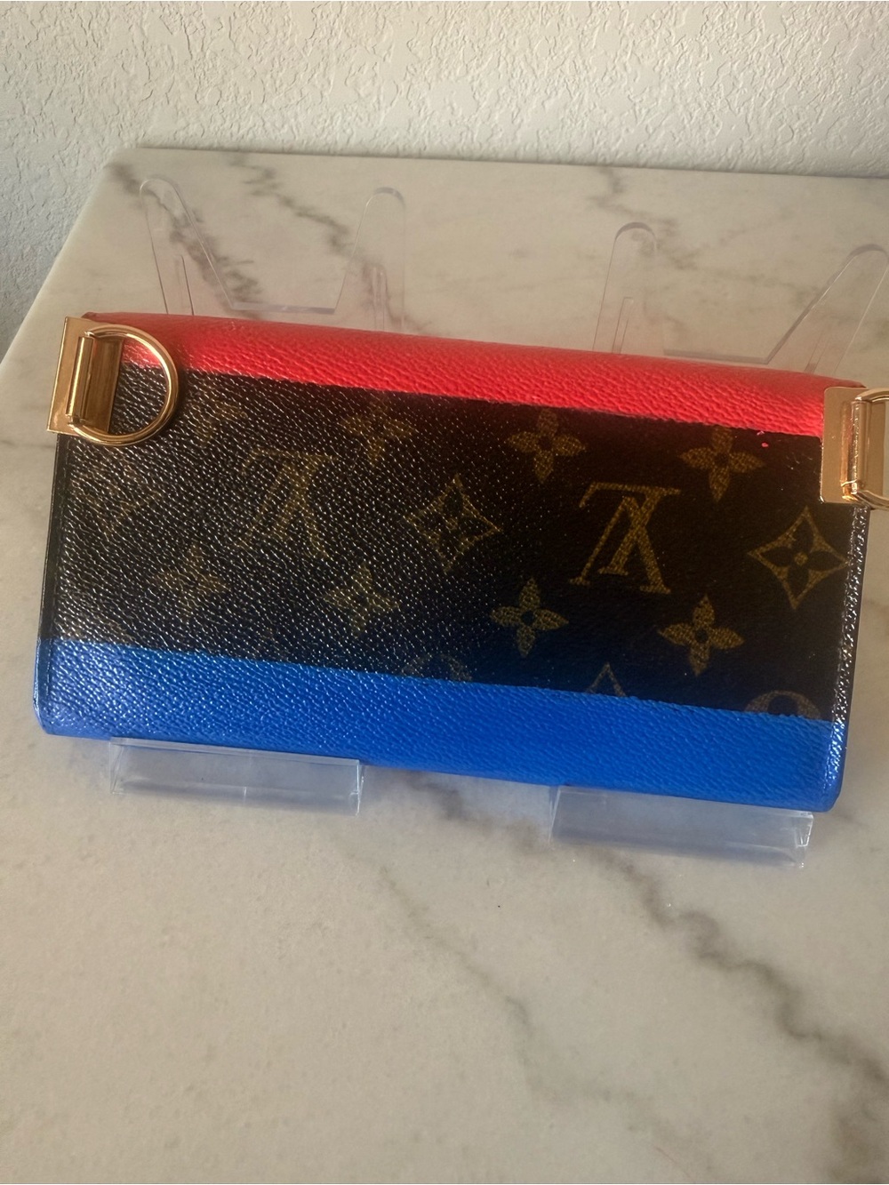 Authentic LV Monogram Wallet-Custom Hand-Painted Conversion - Picture 5 of 11